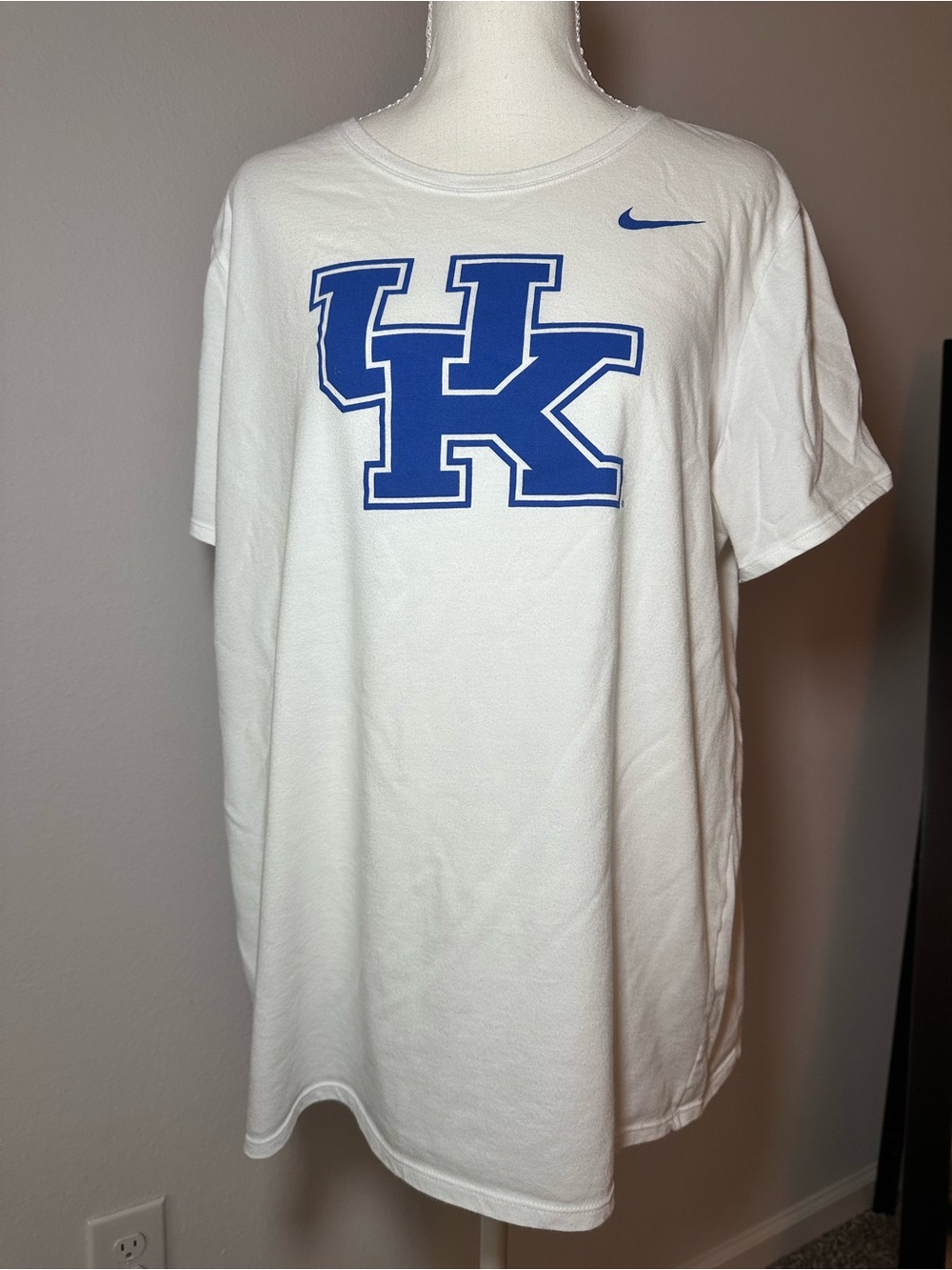 Nike White T-Shirt with Blue UK Logo